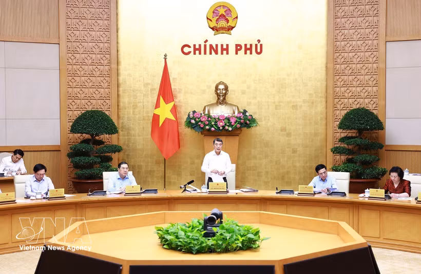 政府总理黎明兴主持召开政府常务会议和政府党委常务会议。图自越通社