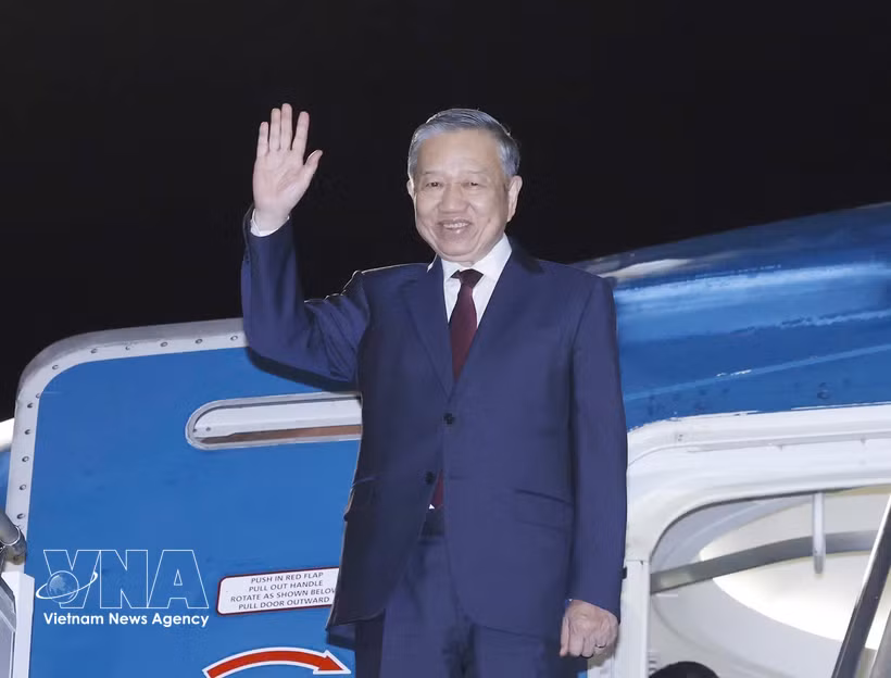 越共中央总书记、国家主席苏林圆满结束对新西兰的国事访问。图自越通社