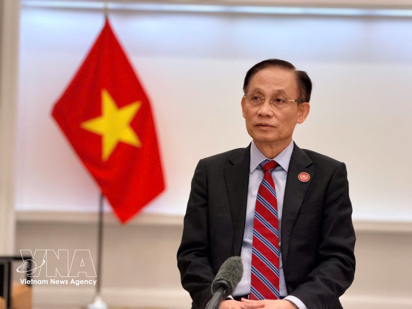 越共中央政治局委员、越南外交部长黎怀忠。图自越通社