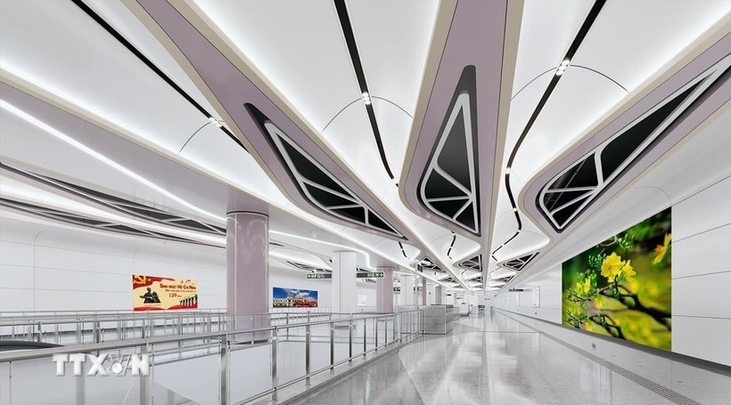 城铁2号线滨城-参良段效果图。图自越通社