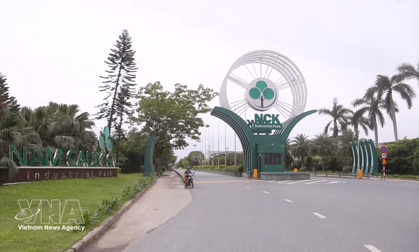 南桥坚工业园是海防市典型的民营经济模式，被联合国工业发展组织选为全球生态工业园计划的37个工业园之一。图自越通社 