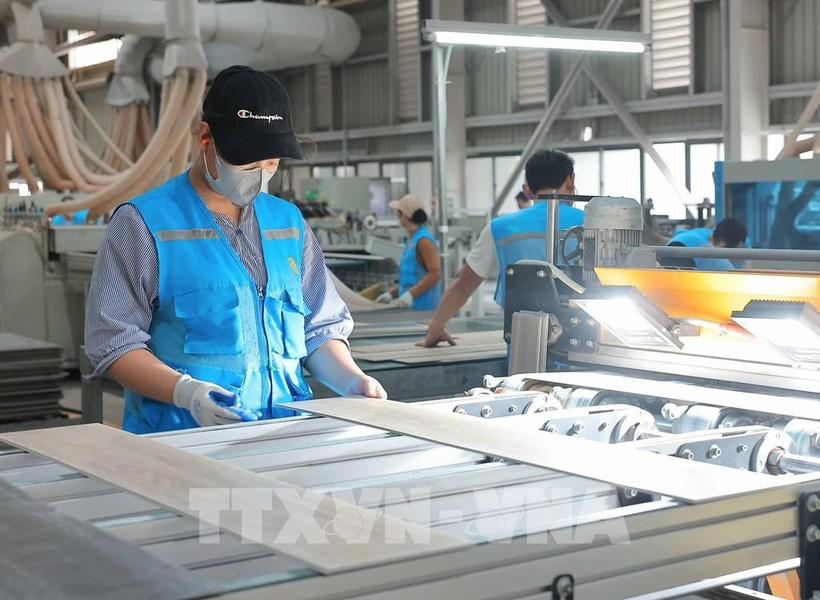 位于广安东梅工业园的Lioncore Vietnam Industrial公司的生产厂。图自越通社