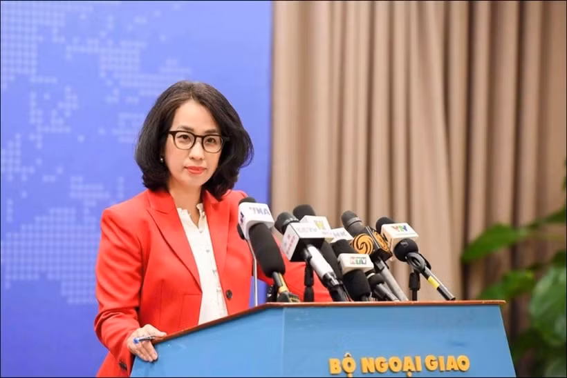 越南外交部发言人范秋姮 图自越通社