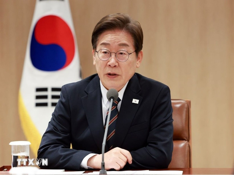 韩国总统李在明。图自越通社