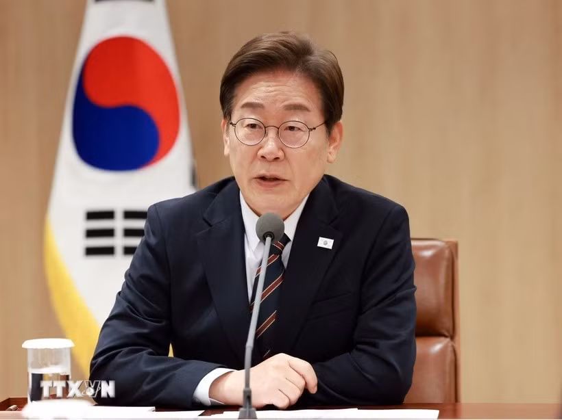 韩国总统李在明。图自越通社
