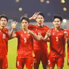 越南U23球员庆祝国越打入首粒进球。图自 AFC/越通社