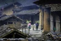 程墙土屋是越南最北端这片土地上赫蒙族、瑶族、岱依族三个民族的文化符号。图自《越南之声》