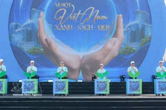 “全民携手保护环境，共建绿色、清洁、美丽越南”运动发起 图自越通社