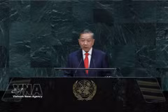 越共中央总书记、国家主席苏林在美国纽约联合国总部出席第81届联合国大会一般性辩论并发表讲话 图自越通社