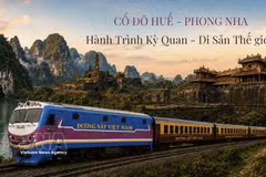 “顺化古都—凤芽：世界奇观·世界遗产之旅”旅游列车预计2026年9月1日投入运行。图/越通社 
