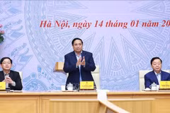 越南政府总理范明政主持召开第二十六届联合国气候变化大会（COP26）承诺指导委员会第六次会议 图自越通社