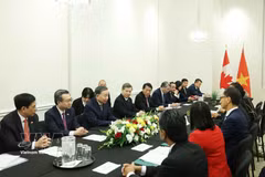 越共中央总书记、国家主席苏林会见加越友好议员小组 图自越通社