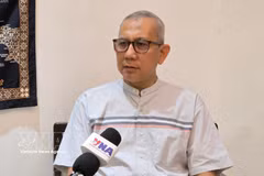 印度尼西亚国防与战略研究所高级协调员贝尼·苏卡迪斯在雅加达接受越通社记者采访 图自越通社