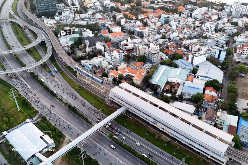附图：胡志明市地铁系统。图片来源：越通社