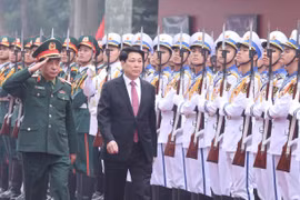 梁强主席：集中建设革命、正规、精锐、现代的越南人民军