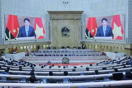 越南国家主席梁强出席安哥拉国民议会特别全体会议并发表讲话