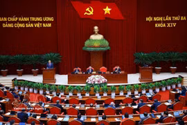 越共中央第十四届中央委员会第三次全体会议隆重开幕