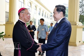 越南国会主席陈青敏走访河内总教区 