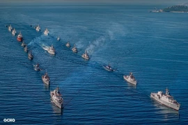 海上武装力量的海上阅兵活动令人印象深刻