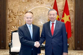 越共中央总书记苏林会见中共中央总书记、国家主席习近平特使刘海星