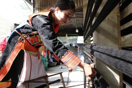 莱州省瑶族妇女独具特色的纺线技艺