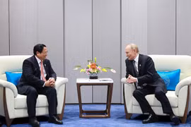 越南政府总理范明政会见俄罗斯总统弗拉基米尔·普京