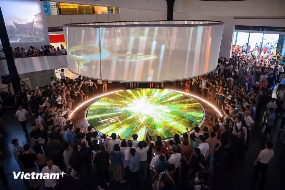 这是河内博物馆为民众和企业设置的规划展示空间。（图自Vietnam+）