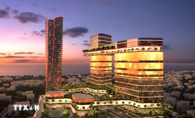 岘港市金融与商业中心结合的模式。图自越通社 da-nang.jpg