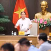 越南政府副总理黎进珠在会议上发表讲话。图自越通社
