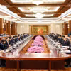 越南国会主席陈青敏与中国全国人大常委会委员长赵乐际举行会谈并共同主持越中立法机构联合委员会第二次会议。图自越通社