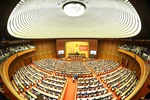 贯彻落实第79-NQ/TW号和第80-NQ/TW号决议全国会议。图自越通社