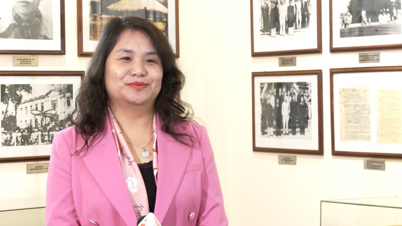 第十届越南祖国阵线中央委员会主席团委员、越南祖国阵线中央委员会机关下属民主监督与社会评议委员会主任阮琼莲。图自越通社