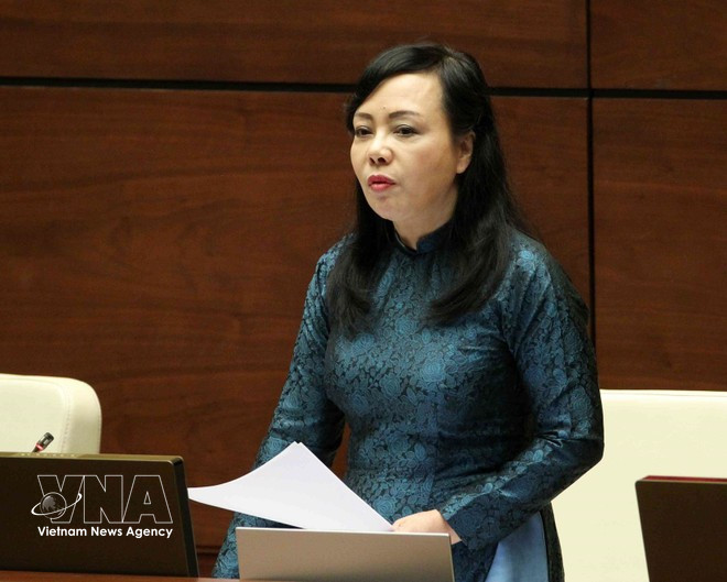 原卫生部部长阮氏金进。图自越通社