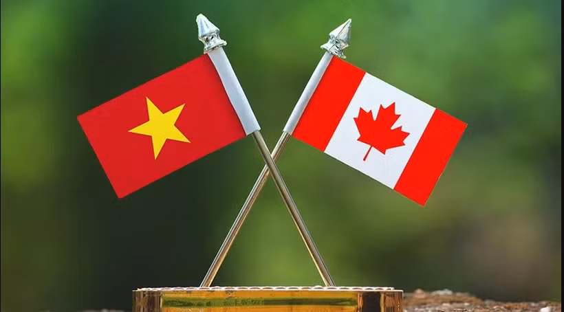 资料图：越南与加拿大国旗。图自互联网