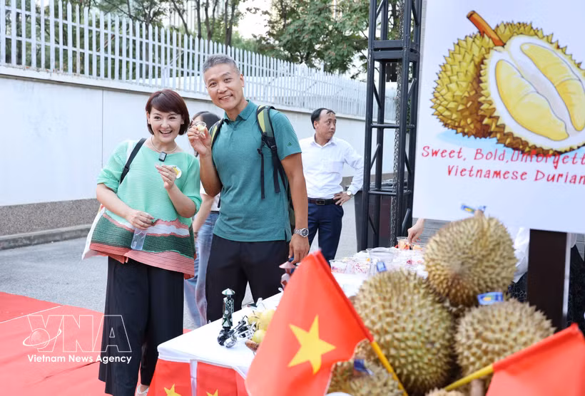 越南榴莲推广活动在北京举行。图自越通社