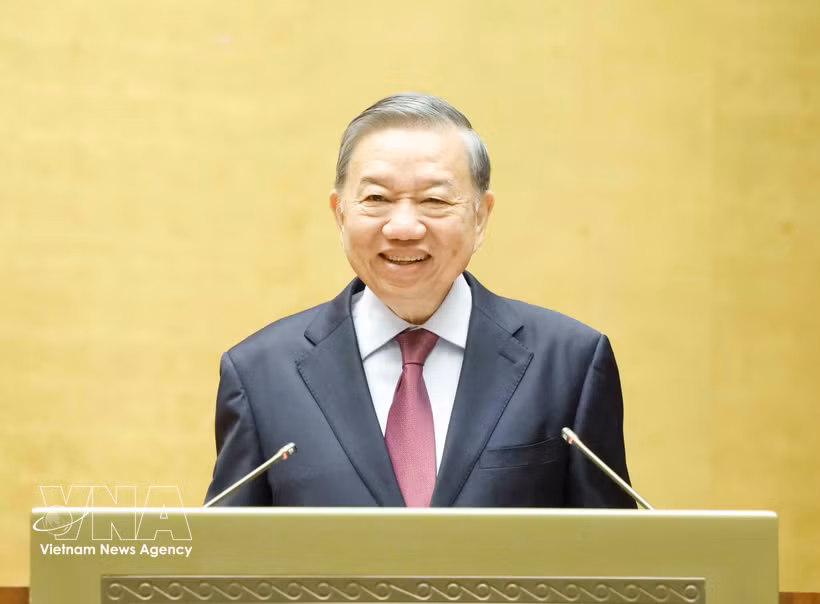 越共中央总书记、国家主席苏林担任指委会主任。图自越通社