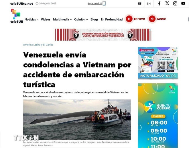 委内瑞拉政府刚就下龙湾游船倾覆事故,致使34人死亡和多人失踪向越南致慰问电。 venezuela-chia-buon-1.jpg