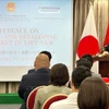 越南驻福冈总领事武芝梅在开幕致辞。图自越通社