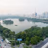 河内统一公园的绿地有助于净化和调节气候。图自越通社