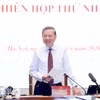 越共中央总书记、国家主席、指导委员会主任苏林主持会议。图自越通社