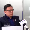 旅韩越南人总会主席陶俊雄接受采访。图自越通社