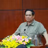 范明政总理在会议上发言。图自越通社