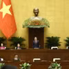 国会主席陈青敏主持开幕会并致辞。图自越通社