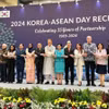 各国驻东盟代表团团长。图自越通社