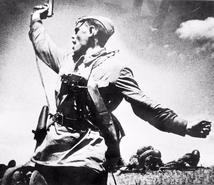 第二次世界大战中的苏联红军士兵。图片来源：国际资料/越通社