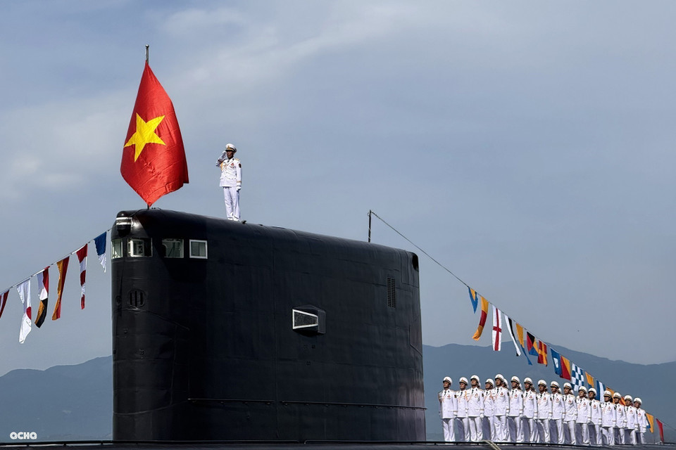 海上武装力量的海上阅兵活动令人印象深刻。图片来源:海军