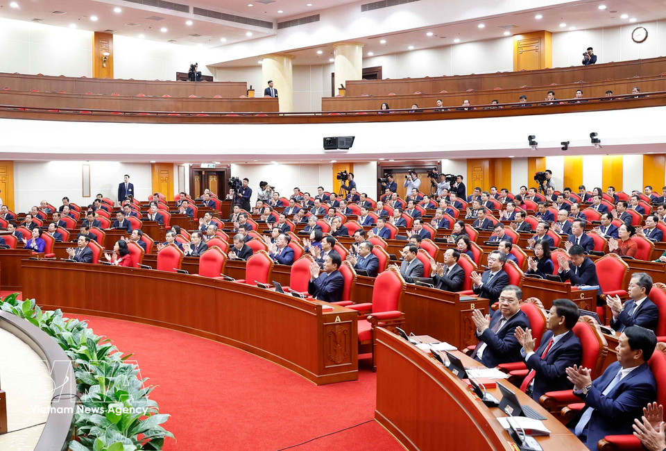2026年3月23日上午，越南共产党第十四届中央委员会第二次全体会议在越南共产党中央委员会总部召开。图自越通社