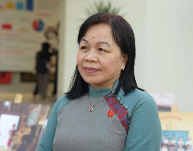 国会文化与社会委员会副主任阮氏梅花。图自《民族报》 mai-hoa.jpg