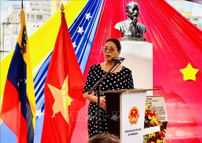 PSUV政治局委员、对外事务副主席塔尼亚·迪亚斯。图自越通社 1-4023.jpg