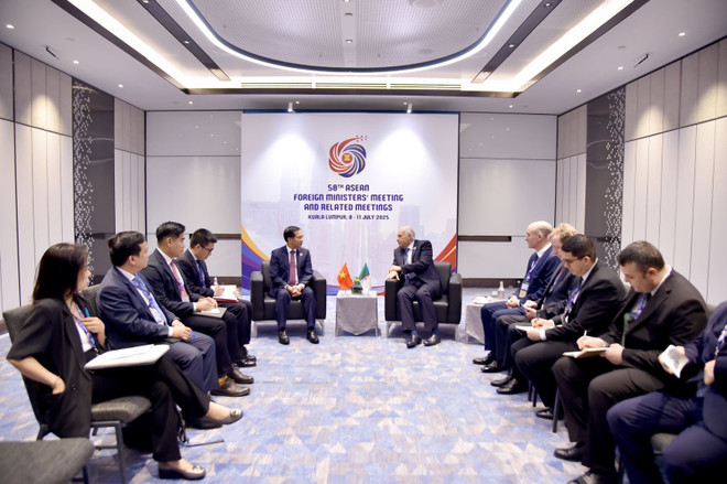 裴青山会见阿尔及利亚外长艾哈迈德·阿塔夫。图自越通社 gap-btng-algeria.jpg